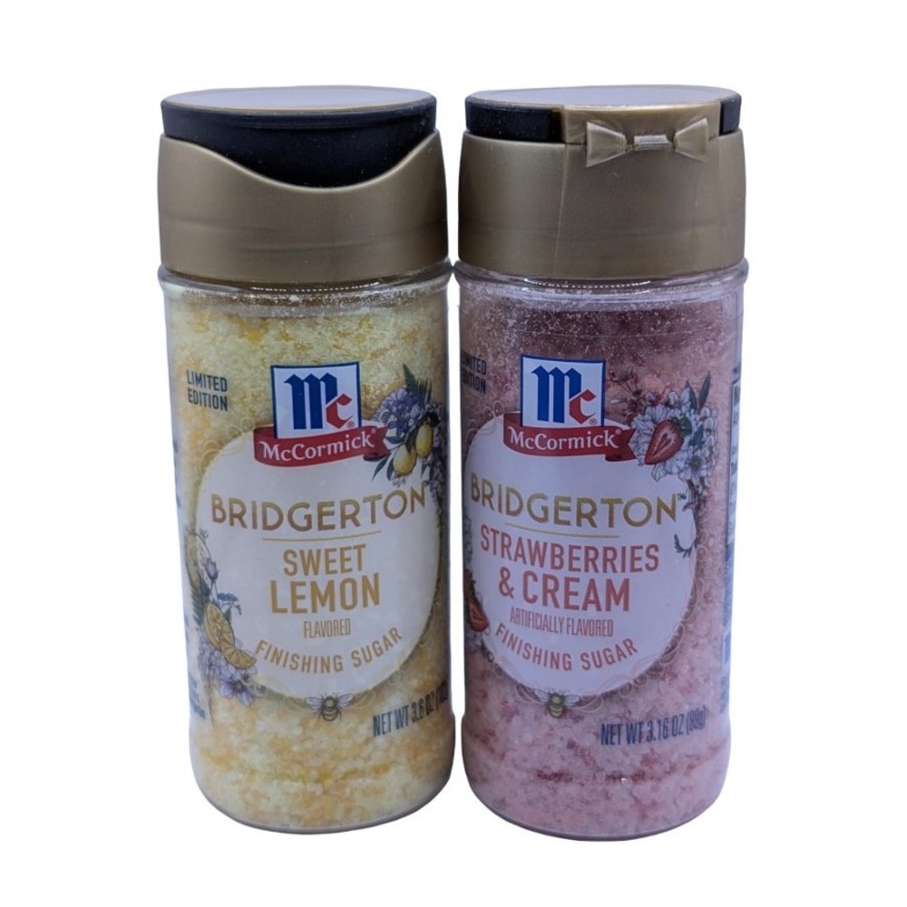 McCormick Bridgerton Finishing Sugar Sweet Lemon Strawberries Cream Set 2